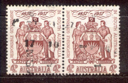 Australia Australien 1957 - Michel Nr. 277 O Paar - Oblitérés