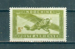 INDOCHINE - P.A. N°24* MH Trace De Charnière SCAN DU VERSO. Type De 1933-38 Sans R.F. - Airmail