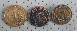 Karate Club SHOTOKAN SLovenia Ex YUgoslavia TIGER Vintage Pins - Judo