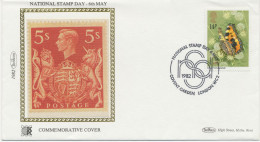 GB SPECIAL EVENT POSTMARKS 1982 National Stamp Day - Covent Gardens London WC2, Benham Cover (small Faults) - Briefe U. Dokumente
