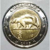 GROENLAND - 2 EURO PROTOTYPE 2005 - SUP/FDC - Essais Privés / Non-officiels