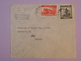 C CONGO BELGE BELLE LETTRE 1937  A BASEL SUISSE   +AFF. INTERESSANT++ + - Storia Postale