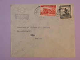 C CONGO BELGE BELLE LETTRE 1937  A BASEL SUISSE   +AFF. INTERESSANT++ + - Covers & Documents