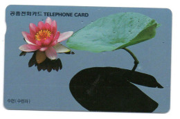 Nénuphar  Fleur Fleurs Flower Télécarte Corée Telefonkarte Phonecard (F 243) - Corée Du Sud