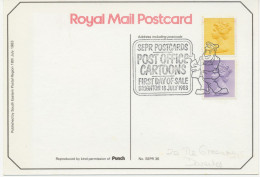 GB SPECIAL EVENT POSTMARKS 1983 SEPR Postcards Post Office Cartoons First Day Of Sale Brighton - Briefe U. Dokumente