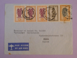 AG48 CONGO BELGE BELLE LETTRE 1937  A BASEL SUISSE   +AFF. INTERESSANT++ + - Storia Postale