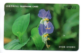 Fleur Fleurs Flower Télécarte Corée Telefonkarte Phonecard (L 244) - Corée Du Sud