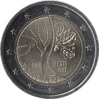 2017 ESTONIE - 2 Euros Commémorative - La Route De L'Estonie Vers L'indépendance - Estonie