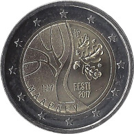 2017 ESTONIE - 2 Euros Commémorative - La Route De L'Estonie Vers L'indépendance - Estonia