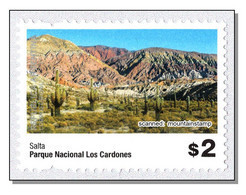 Argentina 2019 (punch Hole Left) Nationalpark Los Cardones - Cactus Echinopsis Terscheckii Kakteen MNH ** - Ongebruikt