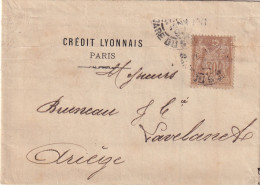 France - Timbres Perforés Sur Lettre - Lettres & Documents