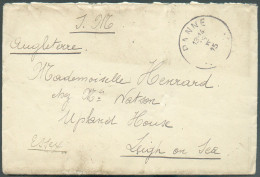 ARCHIVE HENRARD Lettre Avec Contenu Sc PANNE Du 15-IIV-1915 Vers Leigh On Sea. - 21769 - Belgisch Leger
