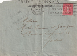 France - Timbres Perforés Sur Lettre - Lettres & Documents