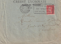 France - Timbres Perforés Sur Lettre - Storia Postale