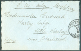 Lettre Avec Contenu Exp. C.I.A.M. FECAMP + Sc PMB  Du 26-XII-1916 Vers Little Warley - 21775 - Esercito Belga