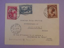 C CONGO BELGE BELLE LETTRE  1935  ASSEZ  RARE DESTINATION  A  ZURICH SUISSE    +AFF. INTERESSANT++ + - Briefe U. Dokumente