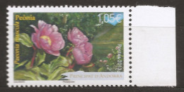 Andorre Français 2013 N° 743 Iso ** Fleurs, Flore, Paeonia Mascula, Pivoine Coralline, Antiseptique, Plante Médicinale - Nuevos