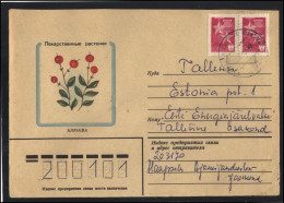 RUSSIA USSR Stationery USED ESTONIA AMBL 1262 HAAPSALU Flora Plants Herbs Cranberry - Unclassified