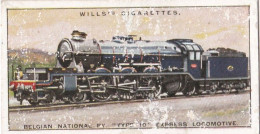Railway Locomotives 1930  - Wills Cigarette Card - 43 Belgian National Railway - Wills