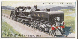 Railway Locomotives 1930  - Wills Cigarette Card - 25 South African National Railways - Wills