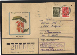 RUSSIA USSR Stationery USED ESTONIA AMBL 1265 TALLINN Flora Plants Herbs Berberis - Ohne Zuordnung