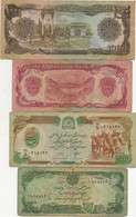 AFGHANISTAN - LOT DE 4 BILLETS USAGES - Afghanistan