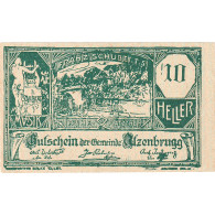 Billet, Autriche, Atzenbrugg, 10 Heller, Texte 1920-12-31, SPL Mehl:FS 63Ia - Oesterreich