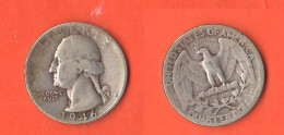 America Quarter 1946 1/4 Dollar Washington USA No Mint - 1932-1998: Washington