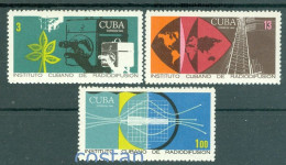 Delcampe - 1969 RADIO Institute,station,antenna,diagram,map,CUBA,1480,MNH - Télécom
