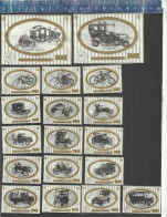 OLDTIMERS (AUTO - MOTO) - VETERAN CARS & MOTORBIKES - VÉHICULES ANCÊTRES (GREY COLOR) Matchbox Labels HUNGARY - Boites D'allumettes - Etiquettes