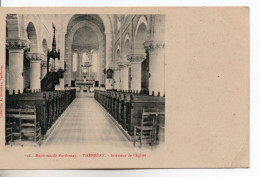 Carte Postale Ancienne Thénezay - Intérieur De L'Eglise - Thenezay
