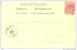 _2n877 Briefkaart: 5c. : BREDA-VLISSINGEN  6 AUG 01  IV > * WONDELGEM*: (B): Sterstempel - Briefe U. Dokumente