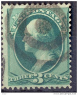 _Us759: Three Cents WASHINGTON: Green: Nice Cancellation - Used Stamps