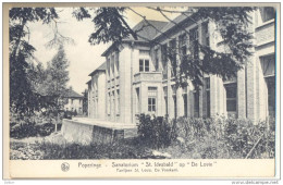 Pk307: Nels  Poperinge - Sanatorium "St. Idesbald" Op "de Lovie"  Paviloen St. Louis. De Voorkant... Iets Vuil... - Poperinge