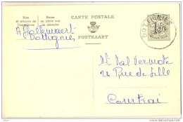 1p543:  CARTE POSTALE POSTKAART: 1,20F :  DOTTIGNIES  1957 > Courtrai - Cartes Postales 1951-..