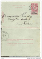 Ik239: CARTE-LETTRE / KAARTBRIEF : 10ct: FLORENNES 22 JANV 1903 > FRAIRE 22 JANV 1903 - Sobres-cartas