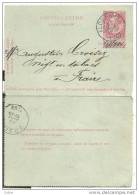Ik239: CARTE-LETTRE / KAARTBRIEF : 10ct: FLORENNES 22 JANV 1903 > FRAIRE 22 JANV 1903 - Enveloppes-lettres