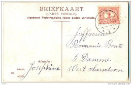 2n137: Fantasiekaartje: N° 51: AXEL *1* > Damme  West Vlaanderen: " Hij Wil Niet Op Het Plaatje: WALCHEREN - Storia Postale