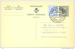 _Q867: POSTKAART/CARTE POSTALE 1,50F + N°854: BRUXELLES-BRUSSEL 24-3-60 EXPOSITION POSTALE .... - Commemorative Documents