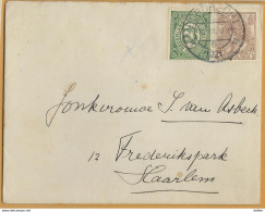 8Nb-980:N°61+55: DORDRECHT 6 : 12½C > Haarlem 1921 - Cartas & Documentos