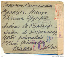 _R273: Aangetekende Brief: Met Censuur Stempels :  Petrograskaya 21.XI.1917...>Nice  France  22-1 18 - Lettres & Documents