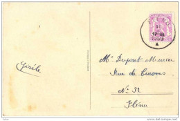 _G273: Fantassiekaart Met: N° 422 : 20 C:   FLENU - 1935-1949 Small Seal Of The State