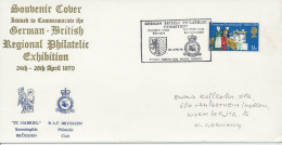 GB SPECIAL EVENT POSTMARKS 1970 German-British Philatelic Exhibition RAF Bruggen BFPS 1115 - Briefe U. Dokumente