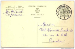 _G126: POSTKAART //CARTE POSTALE: 1,20F:  MARCHIENNE-AU-PONT D1D > Courtrai - Cartes Postales 1951-..