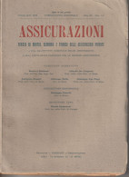 ASSICURAZIONI - Libro Del 1948 - Derecho Y Economía