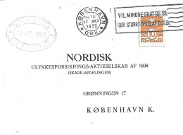 DENMARK # LETTER FROM 1935 - Entiers Postaux
