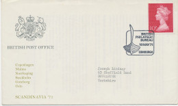 GB SPECIAL EVENT POSTMARKS 1971 BRITISH PHILATELIC BUREAU EDINBURGH - USED ON SCANDINAVIA '71 - RARE COVER - Covers & Documents