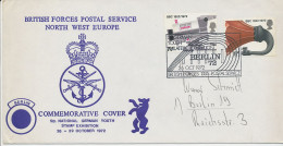 GB SPECIAL EVENT POSTMARKS 1972 5TH GERMAN YOUTH PHILATELIC EXHIBITION BERLIN BFPS 1335 - Brieven En Documenten