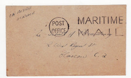 WW2 Post Office Maritime Mail On Active Service United Kingdom Royal Navy Glasgow Scotland - Postmark Collection