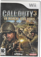 Jeu NINTENDO  WII Call Of Duty 3 En Marche Vers Paris  (JE 2) - Wii